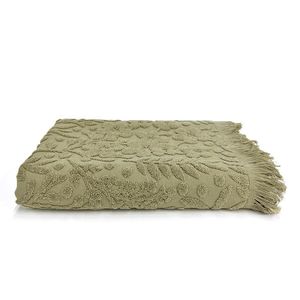Toalla Jacquard Flecos Verde - Varios Tamaños
