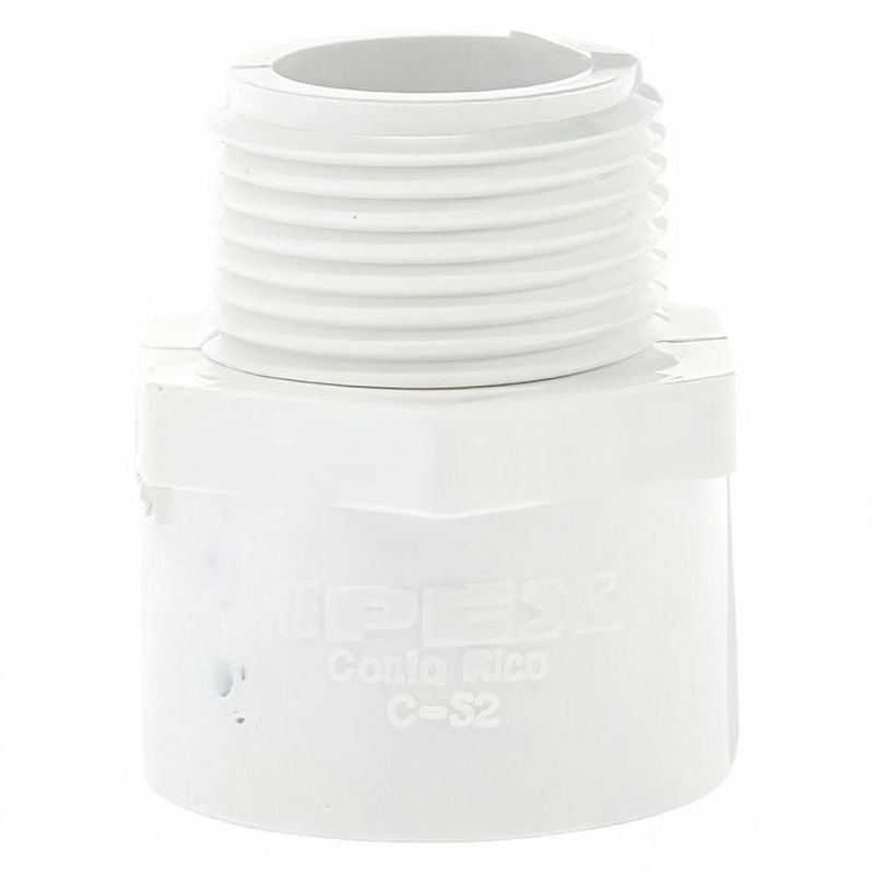 Adaptador Macho de PVC con Rosca de 3/4 Plg