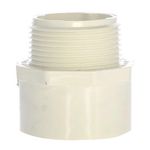Adaptador Macho de PVC con Rosca de 1 1/4 Plg