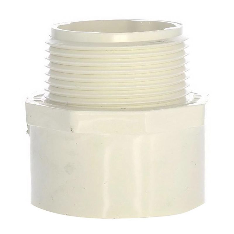 Adaptador Macho de PVC con Rosca de 1 1/4 Plg