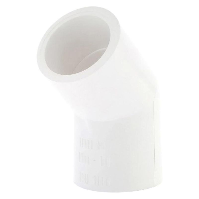 Codo 45° de PVC Liso de 3/4 Plg
