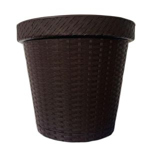 Maceta Rattan Café - La Campana Varios Tamaños