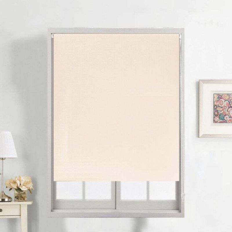 Cortina Enrollable Blackout Crema 90 x 240 Cm