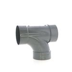 Te "T" de PVC Liso Drenaje Delgado 4 Plg