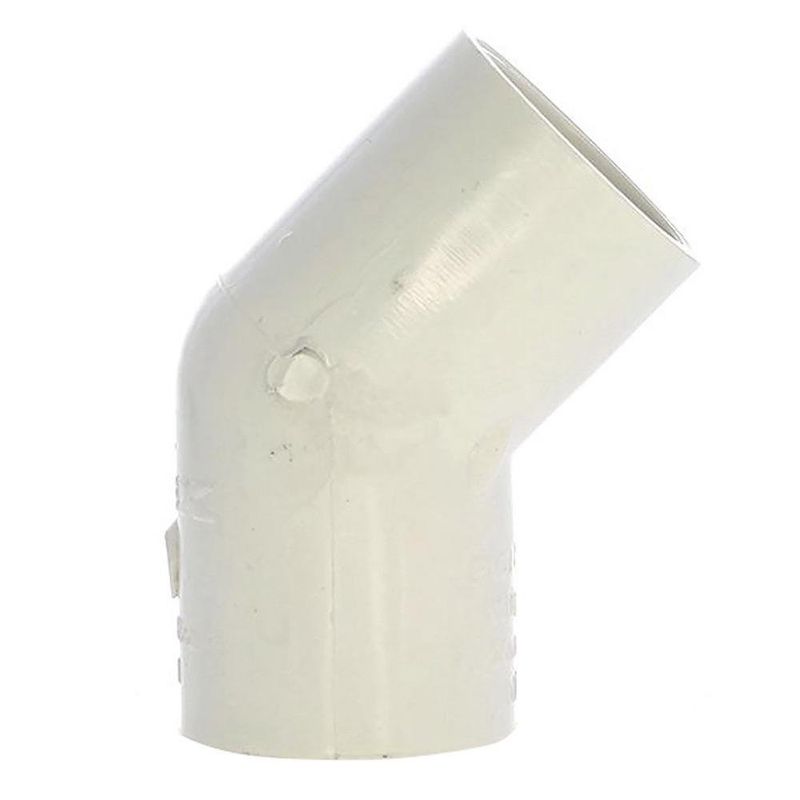Codo 45° de PVC Liso de 1 Plg