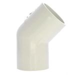 Codo 45° de PVC Liso de 1 1/2 Plg