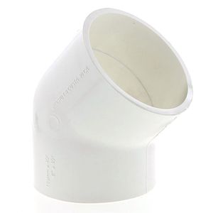 Codo 45° de PVC Liso de 4 Plg
