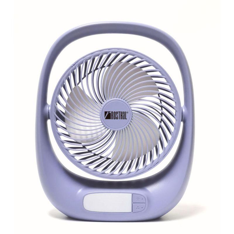 Ventilador de Mesa con Luz LED 7 Plg Colores Surtidos - Rosthal