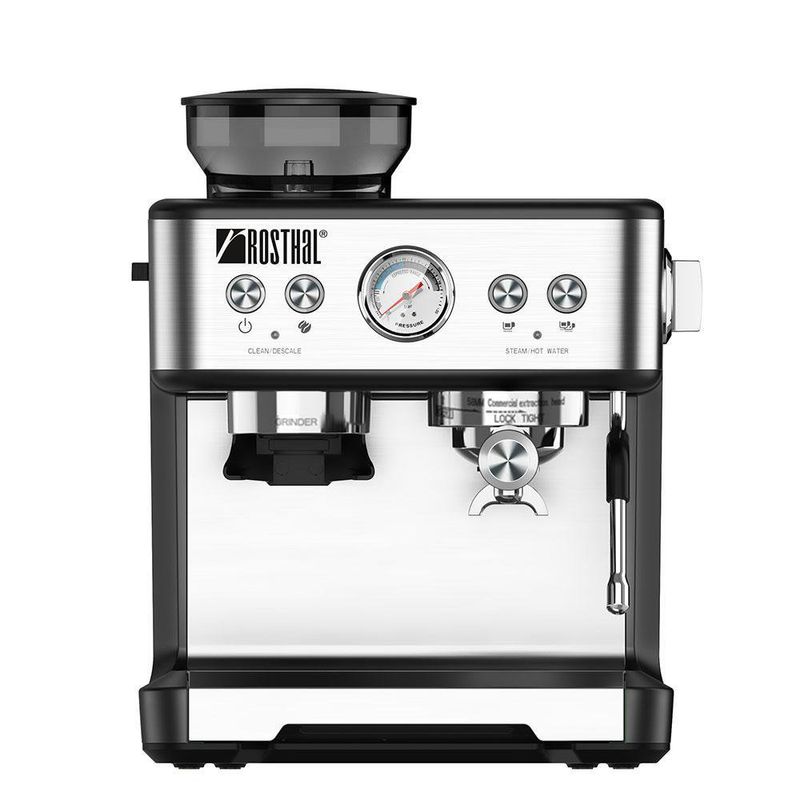 Máquina para Expresso con Espumador de Leche - Rosthal