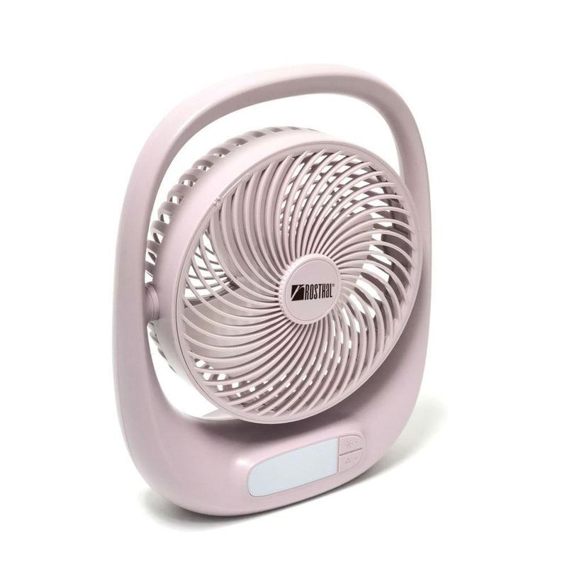 Ventilador de Mesa con Luz LED 7 Plg Colores Surtidos - Rosthal