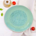Plato Cena Otago Celeste Y Verde 11 Plg - Niu Haus