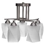 Lámpara. Techo Níquel Satinado 5L E27 40W - Z