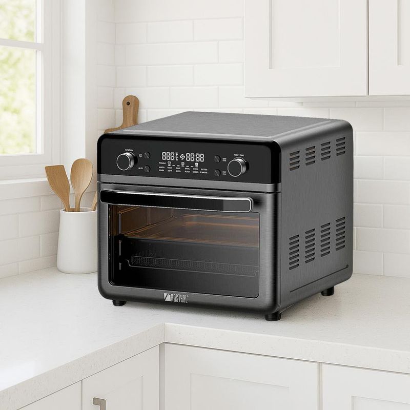 Horno Freidora de Aire Digital Multifunción Negra de 26 Lts