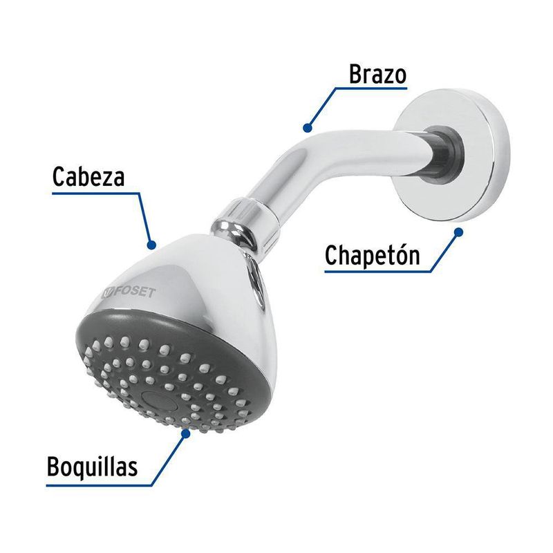 Ducha Redonda 3 1/4 Plg - Foset