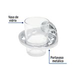 Portavaso Cepillero con Vaso Aqua - Foset