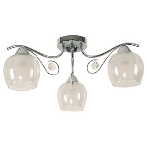Lámpara De Techo Cromada 3 Luces 40 W - Z