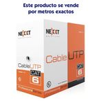 Cable Utp Cat 6 Por Metro Gris - Nexxt Solutions