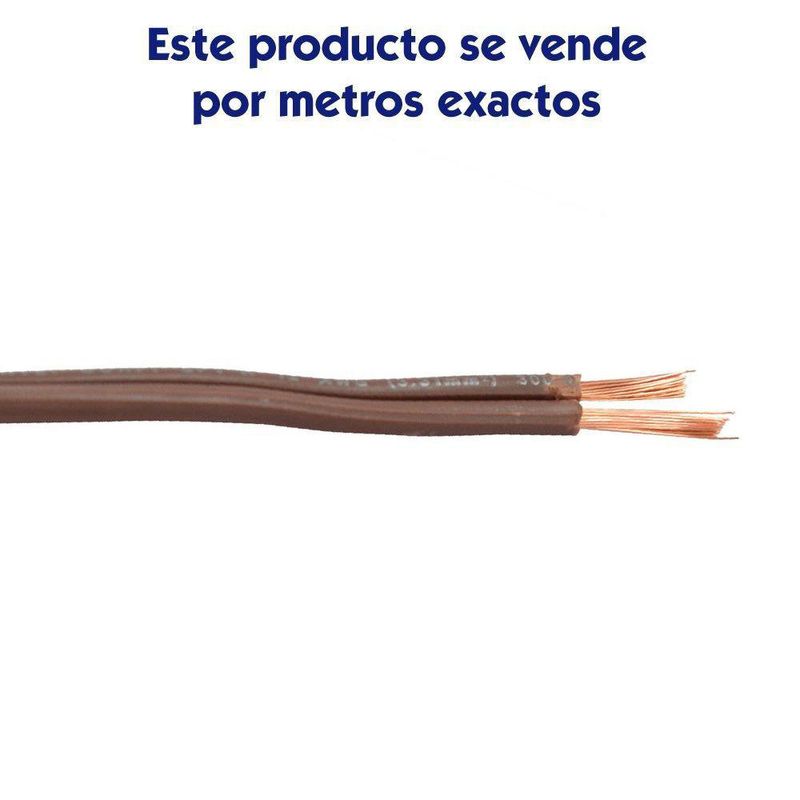Cable Paralelo SPT 2 x 12 Awg Color Café