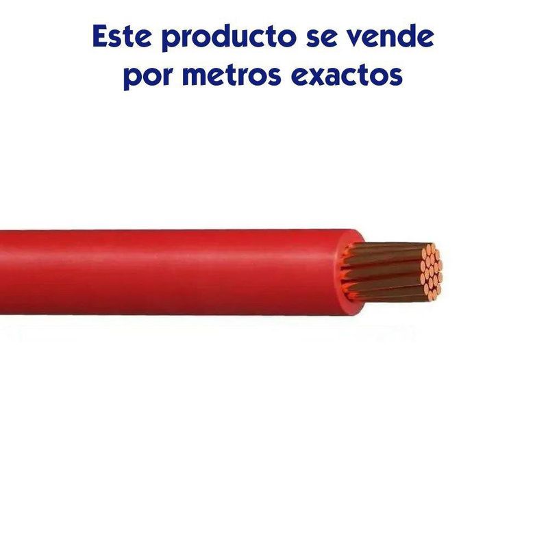 Cable THHN de 6 Awg Color Rojo