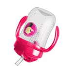 Vaso con Pajilla y Asas 9Oz Rosado (6M+) - Dr. Browns
