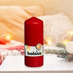 Vela Pillar Roja 5.8x5.8x15 Cm - Bolsius