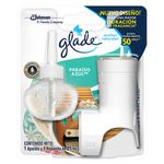 Difusor Eléctrico Glade Aceites Naturales Paraíso Azul 21 ml