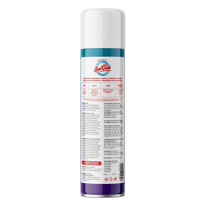 Desinfectante Antibacterial En Aerosol Aroma Bebé - Don Clin