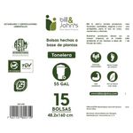Bolsa Biodegradable para Basura Tamaño Xxl de 15 Pzas