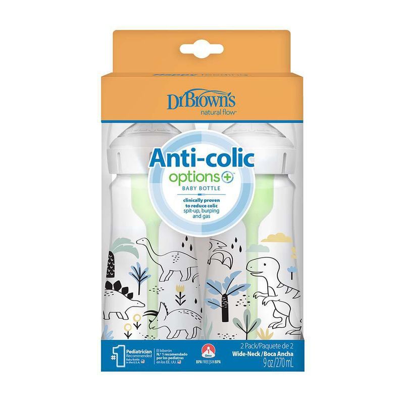 Set-de-2-Pachas-Anticolico-Op-Plus-Dinosaurios-de-9-Oz---Dr.-Browns
