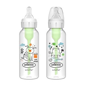 Set de 2 Biberones Natural Flow con Sistema Anticólicos 230 Ml