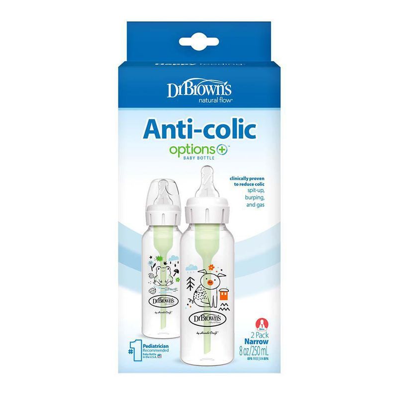 Set-de-2-Pachas-Anticolico-Op-Plus-Cerdo-y-Rana-de-8-Oz---Dr.-Browns