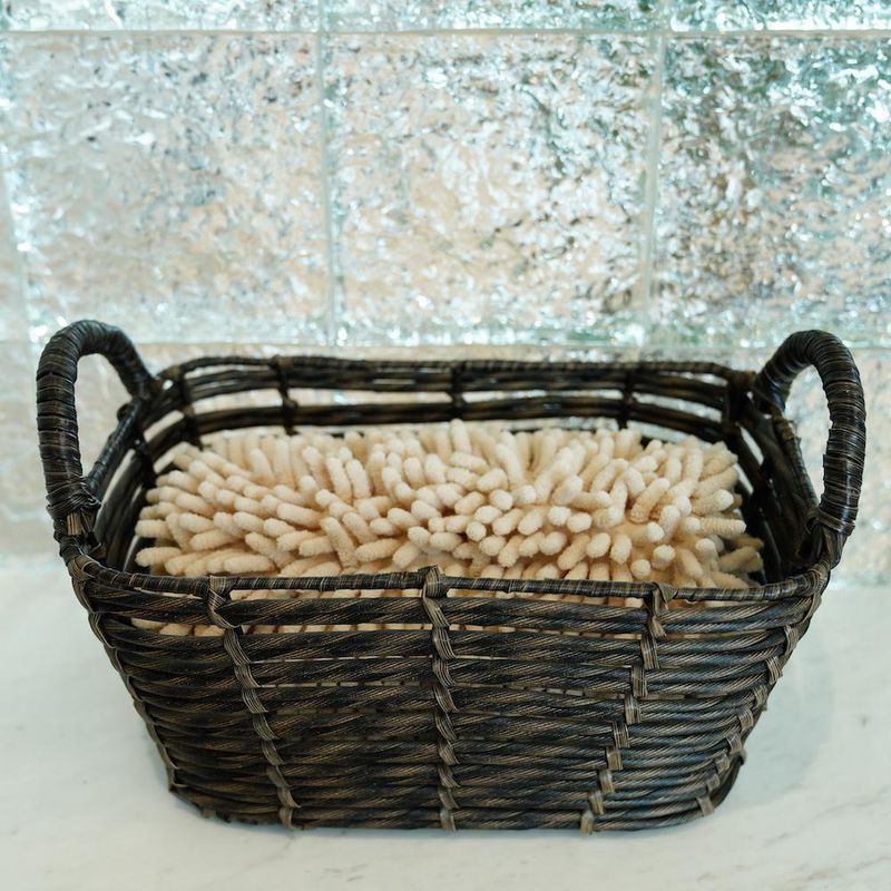 Set de 2 Canastas Rectangulares Café de 24 x 14 y 28 x 18 Cm - Viva