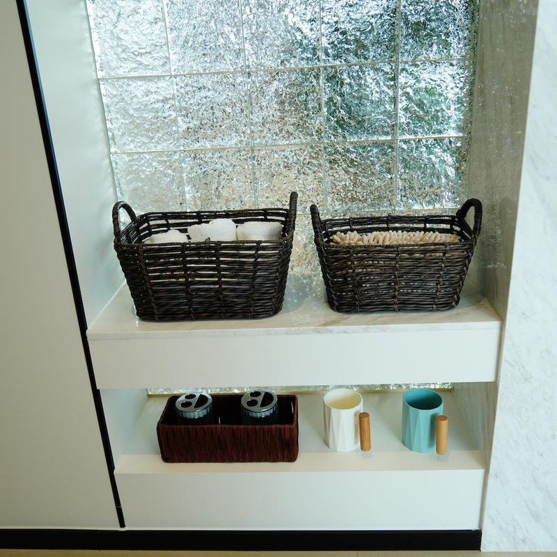 Set de 2 Canastas Rectangulares Café de 24 x 14 y 28 x 18 Cm - Viva