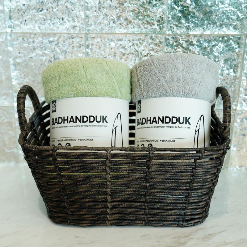 Set de 2 Canastas Rectangulares Café de 32 x 22 y 35 x 25 Cm - Viva