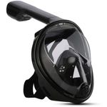 Máscara de Buceo Negra con Respirador - Crehaaliens