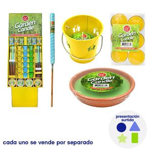 Velas de Citronela Garden Candle para Exteriores Diseños Surtidos