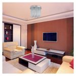 Lámpara De Techo Gotas De Cristal 3 Luces 40W - Z