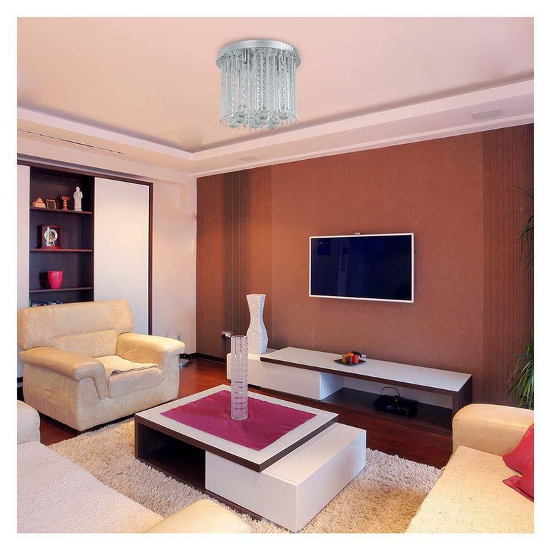 Lámpara De Techo Gotas De Cristal 3 Luces 40W - Z