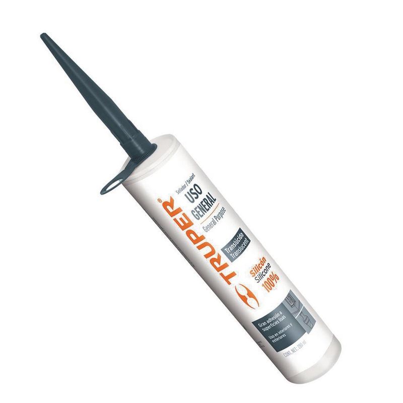 Sellador 100% Silicón Transparente - Truper