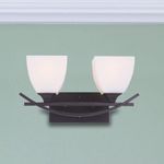 Lámpara De Pared Negra Con Café 2 Focos 60 W - Z