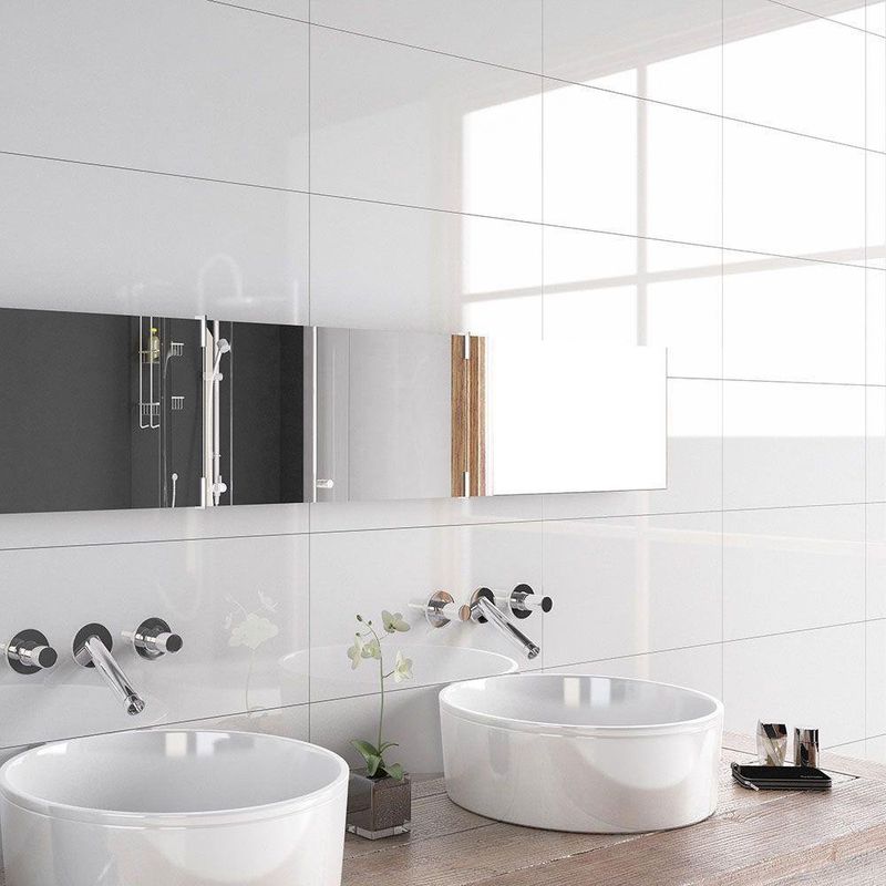 Muro Cerámico Ártica de 20 X 31 cm Color Blanco