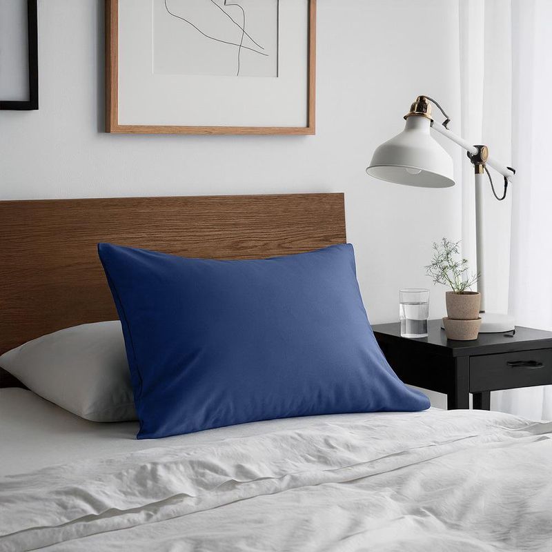 Set de 2 Sobrefundas King de 300 Hilos Azul