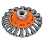 Cepillo Cónico Trenzado Eje M14 de 4 Plg - Truper