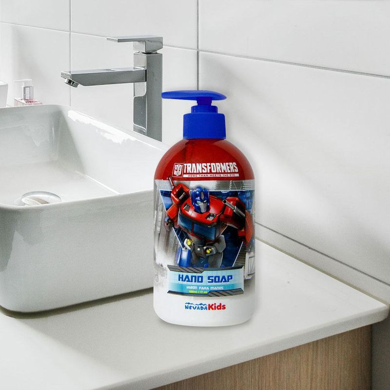 Jabón Líquido De Manos Para Niños 500 Ml - Transformers