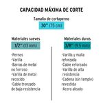 Cortapernos Profesional de 30 plg Corte 1 3/8 plg