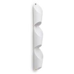 Set de 3 Floreros de Pared de Metal Blanco