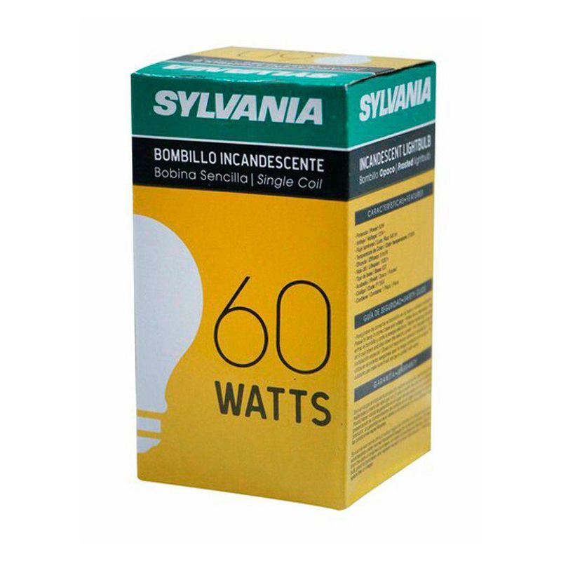 Bombilla Incandescente Luz Cálida De 60 W - Sylvania
