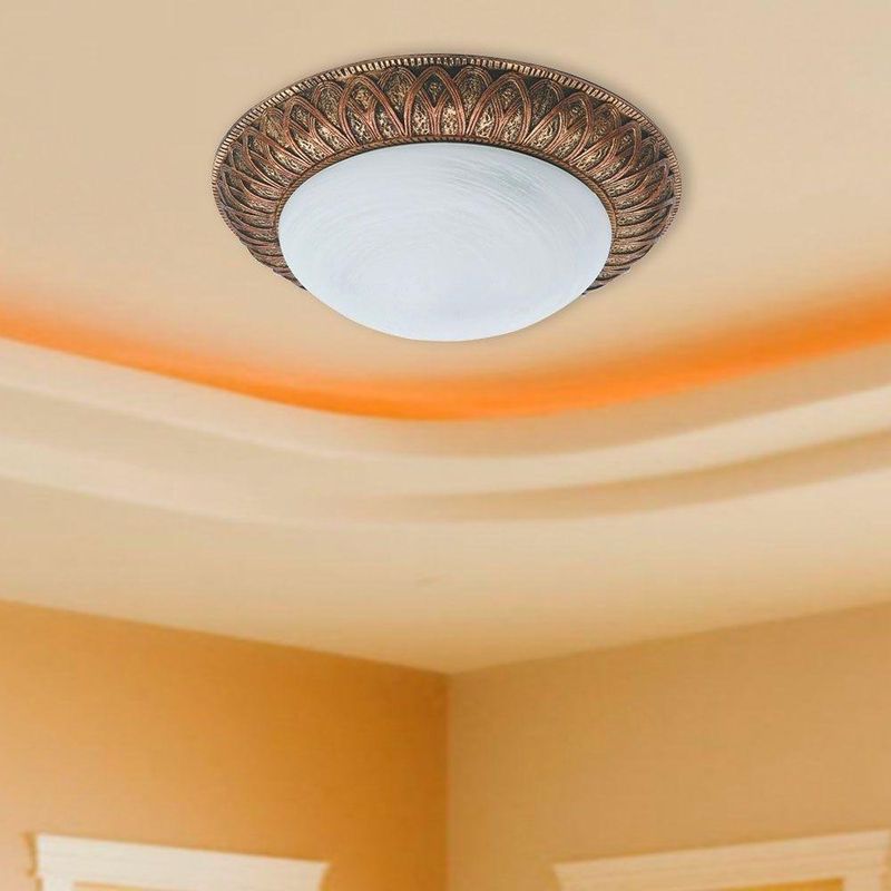 Plafón Clásico De Techo 8 Plg 1 Luz 60W - Z
