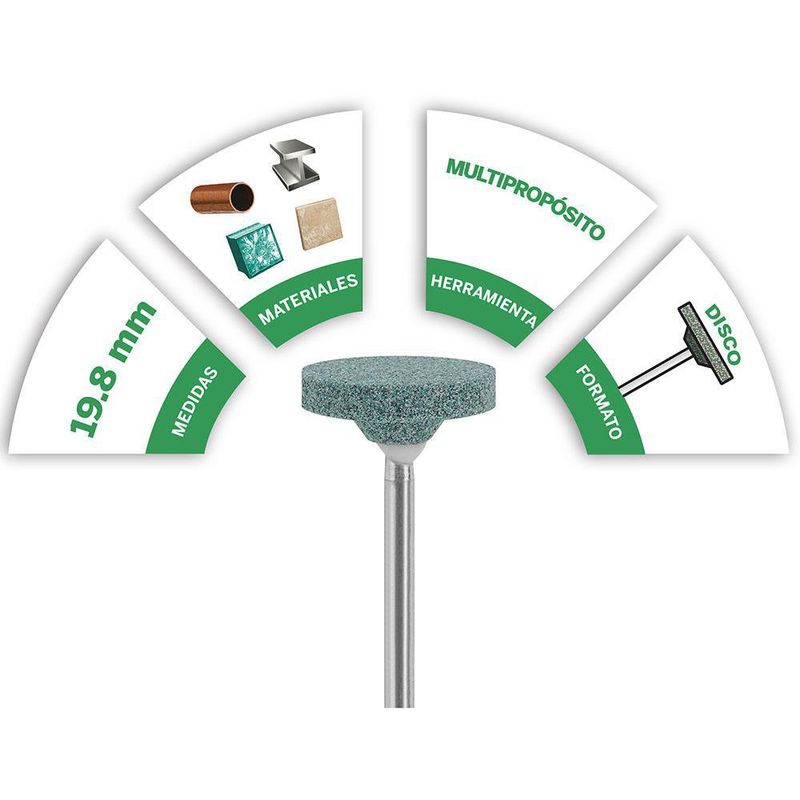 Piedra de Esmerilado 25/32 Plg