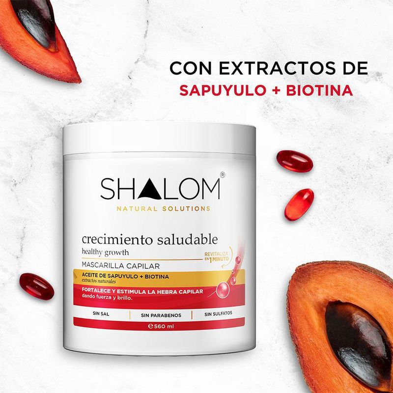 Mascarilla Capilar 560 Ml Crecimiento - Shalom